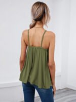 Simple V-neck sleeveless vest