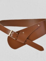 Simple temperament leather belt