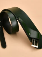 Simple temperament leather belt