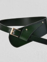 Simple temperament leather belt