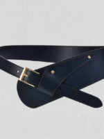 Simple temperament leather belt