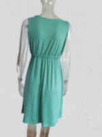 Wholesale Solid Color Sleeveless Button Dress