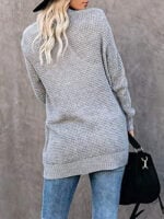 Solid Pocket Side knit cardigan