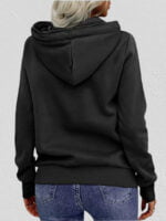 Solid color half-zip fleece sweatshirt