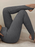 Solid color tight-fitting foot leggings