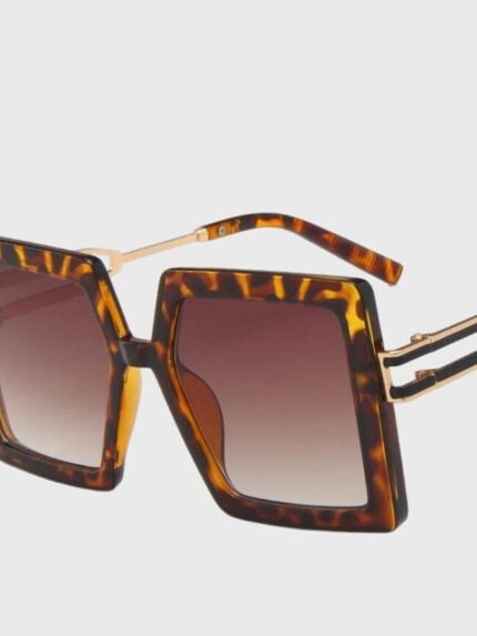 Square Cutout Large Frame Sunglasses