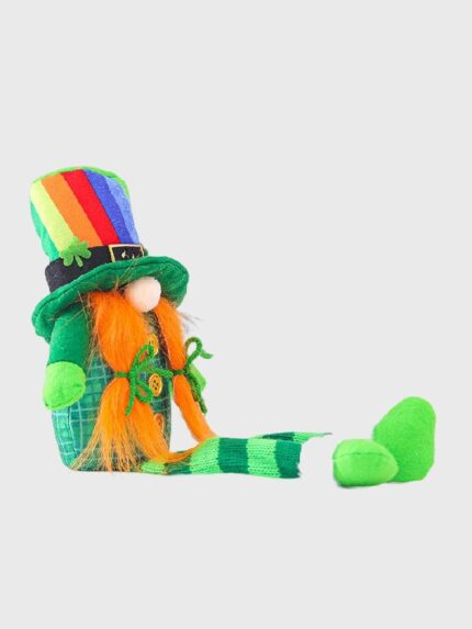 St. Patrick's Lucky Clover Green Leaf Dwarf Doll