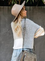 Stitching Oversize Knitted Sweater