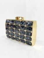 Stone Pattern Acrylic Party Clutch