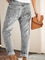 Street Pocket Drawstring Jeans