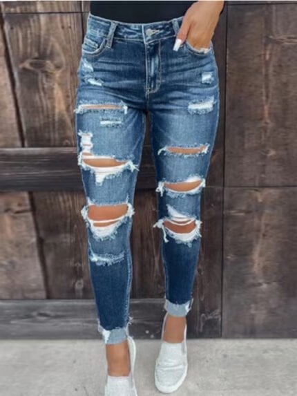 Street Stretch Ripped Jeans