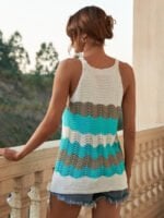 Striped Cutout Camisole Tank Top