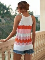 Striped Cutout Camisole Tank Top