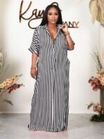 Striped-Lapel-Long-Shirt-Dress-5