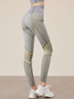 Wholesale Striped Panel High-Rise Yoga Pants