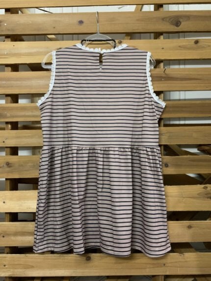 Striped print sleeveless tank top