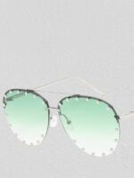 Stylish Studded Frame Sunglasses