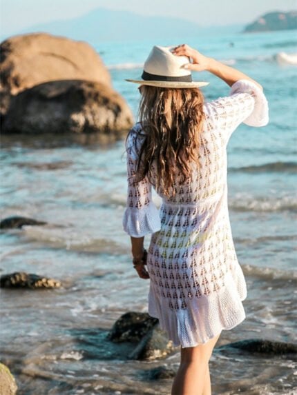 Swimsuit knitted sunscreen blouse