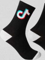 TIK TOK Icon Colorblock Socks