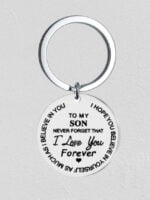 Wholesale TO MY SON DAUGHTER Lettering Keychain