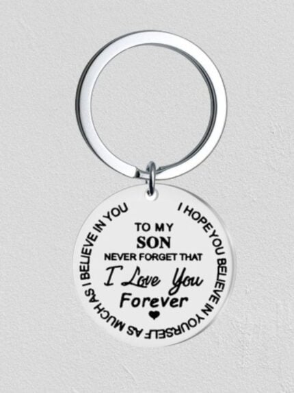 Wholesale TO MY SON DAUGHTER Lettering Keychain