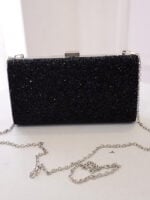 Temperament flash diamond square clutch