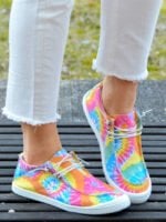 Tie-Dye Casual Canvas Flats