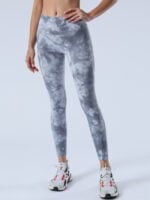 Wholesale Tie Dye High Waist Sports Yoga Pants