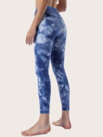 Wholesale Tie Dye High Waist Sports Yoga Pants