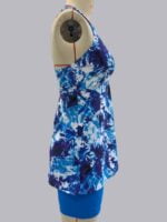 Wholesale Tie-dye print open-back swimsuit set