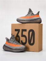 UYEEZY Grey Orange Panelled Sport shoes