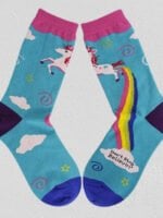 Unicorn Rainbow Printing Socks