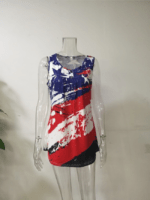 Wholesale Vintage American Flag Print Tank Top