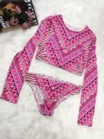 Wholesale Vintage Ethnic Print Long Sleeve Swimsuit