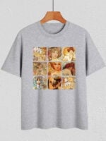 Vintage Oil Painting Print T-Shirt