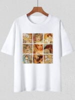 Vintage Oil Painting Print T-Shirt