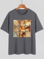 Vintage Oil Painting Print T-Shirt