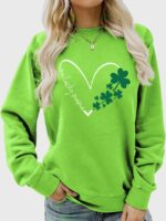 Wholesale One Lucky Mama Print Thin Sweatshirt