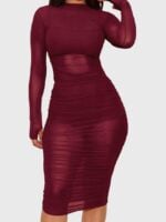 Wholesale Sexy Mesh Three Piece Dress