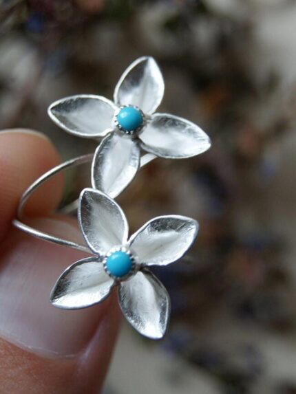 Wholesale Simple Clover Turquoise Earrings