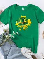 Wholesale St. Patrick's Day Print Trendy T-shirt