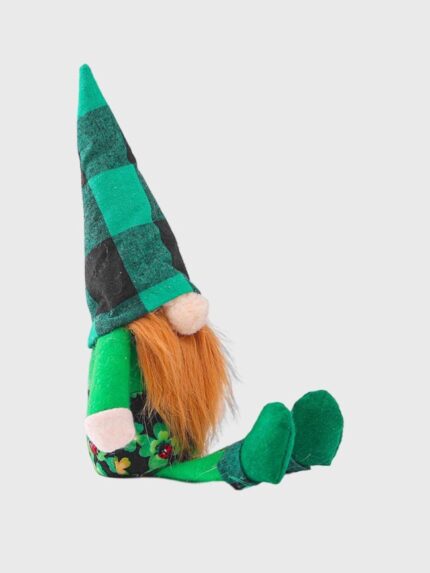 Wholesale St. Patrick's Day long-legged gingham forest dwarf decorative supplies