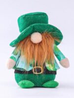 Wholesale St. Patrick's Day shamrock green hat dwarf doll ornament