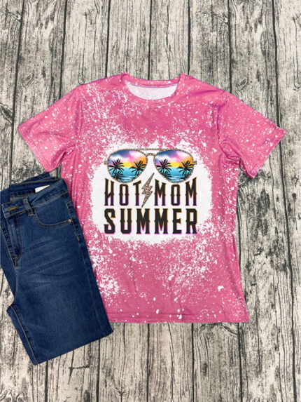 sunglasses print short sleeve tee