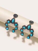 Ethnic Vintage Turquoise Earrings