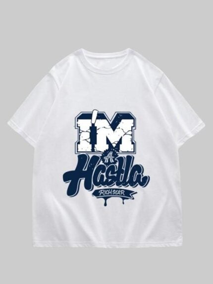 Wholesale 100%Cotton IM A HASTLA Print T-shirt