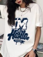 Wholesale 100%Cotton IM A HASTLA Print T-shirt