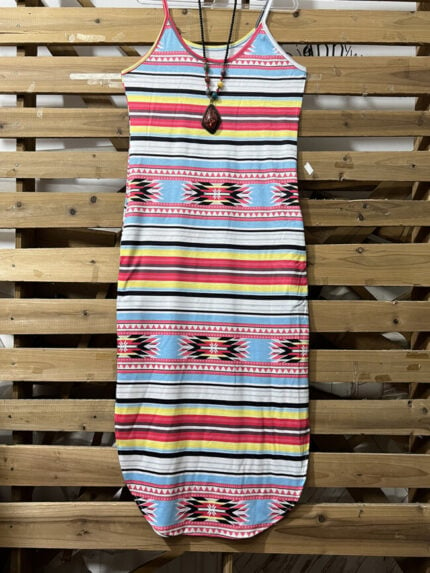 Wholesale Argyle Print Striped Dress