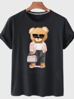 Wholesale Bear Graphic Casual T-Shirt