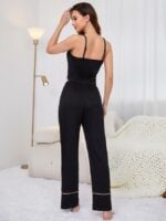 Wholesale Casual Bow Strap Pajama Set